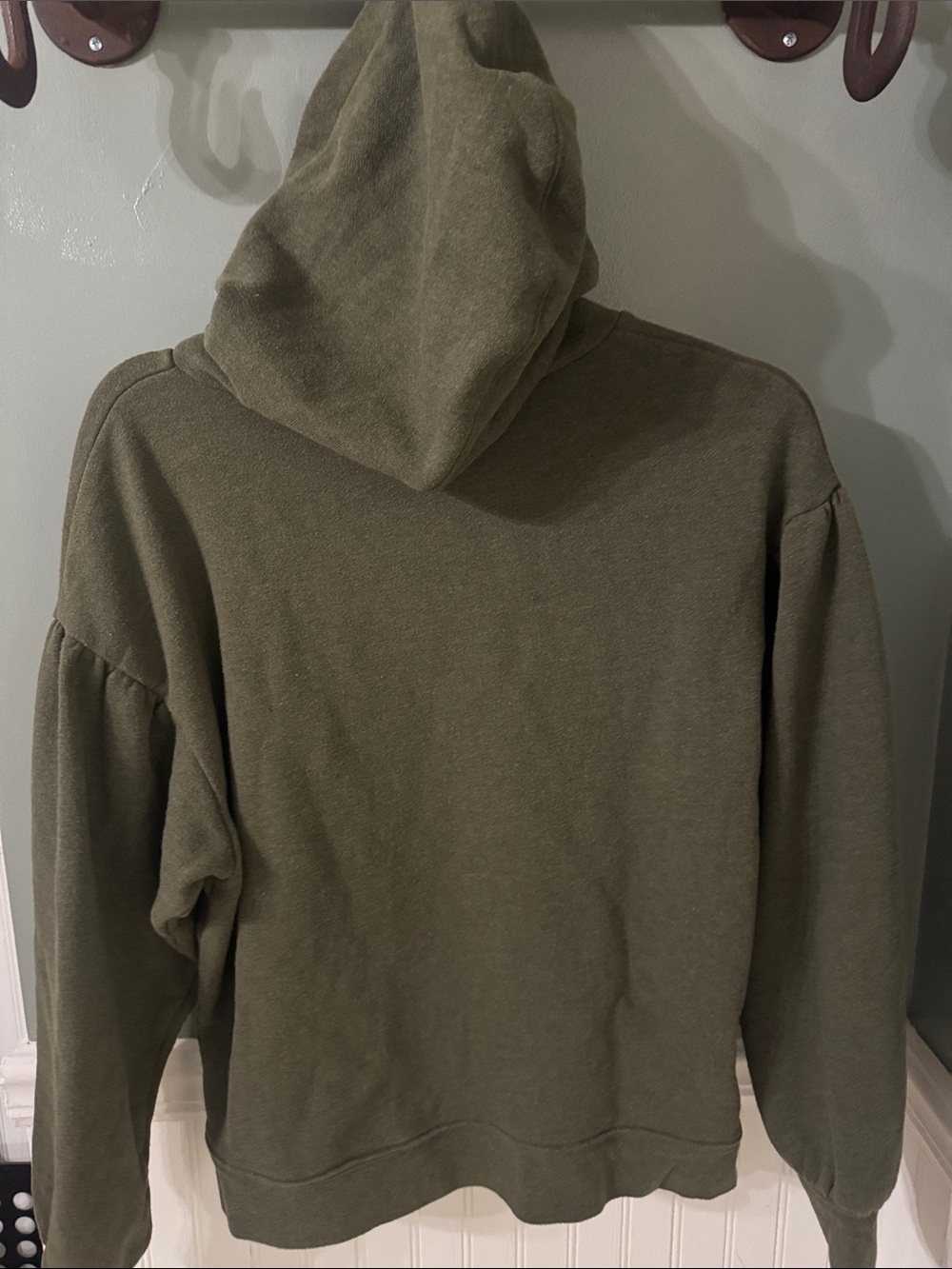 Madewell Relaxed Hooded Pullover in Olive Medium - Picture 5 of 8